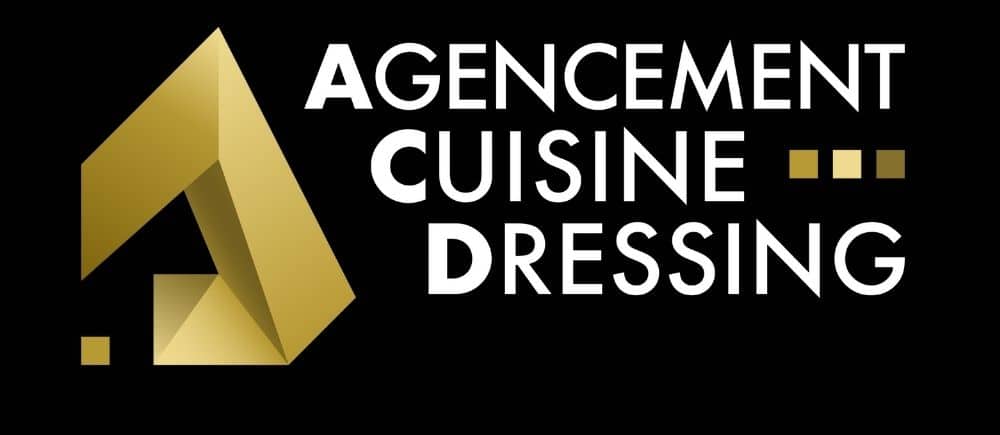 Logo blanc noir ACD large Agencement Cuisine Dressing est une entreprise d'aménagement intérieur, basée à Montauroux (83), intervenant en région PACA et en France.